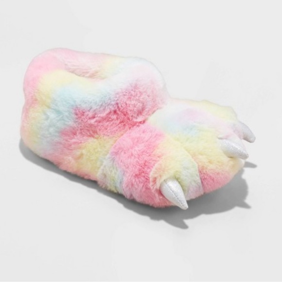 Girls Riya Monster Tie Dye Foot Slippers New Size 13/1 - Picture 5 of 5